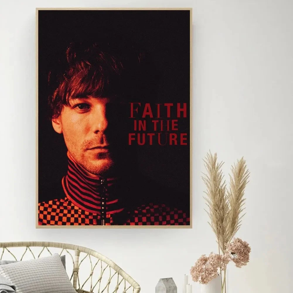 L-Louis Hot Singer T-Tomlinsons Poster DIY Vintage Movie Poster Wall Art Painting Study Stickers Small Szie Wall Painting