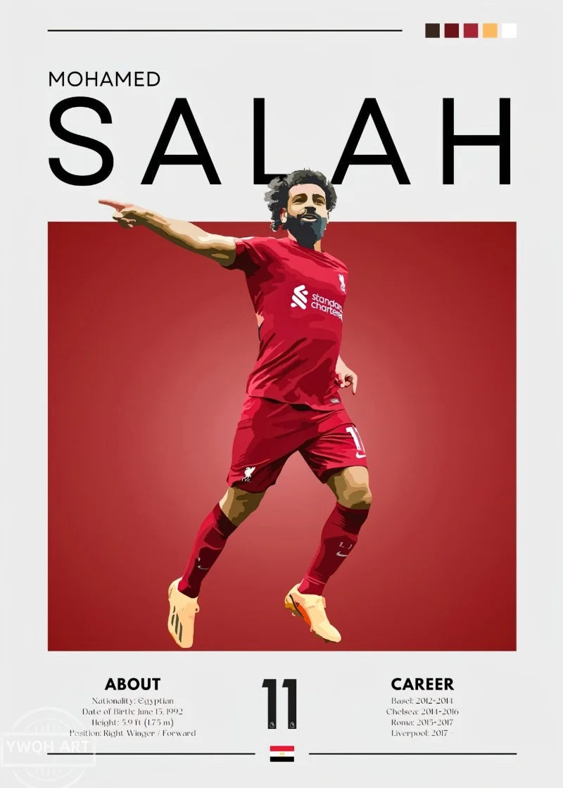 Famous Football Star Poster Modern Inspirational Canvas Painting Picture Soccer Wall Art Home Decoration Print Living Room Decor