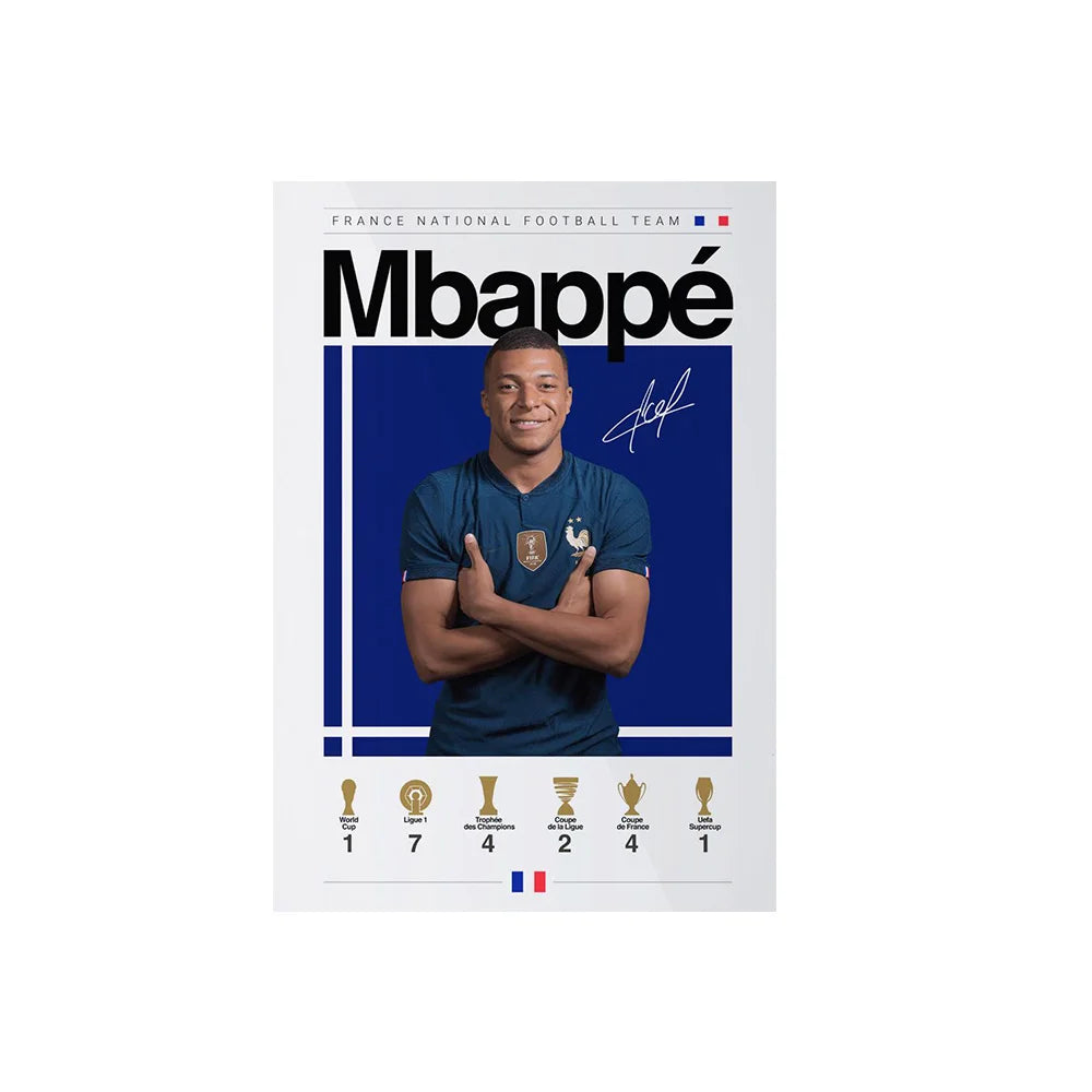 World Famous Football Player Lionel Wall Art Posters CR7 Canvas Art Prints M-Messis Canvas Painting Football Art Pictures Decor