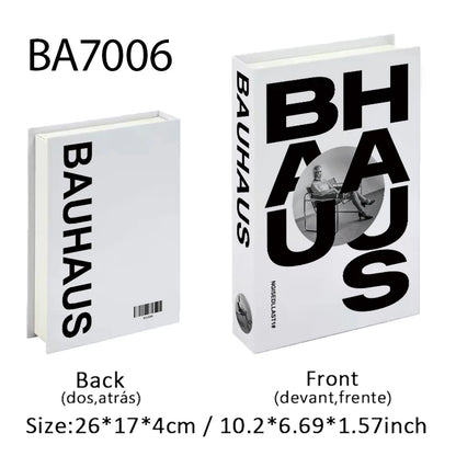 Abstract Bauhaus Luxury Decorative Books Boho Fake Book Storage Box Home Decor Coffee Table Shlef Bedroom Living Room Decoration