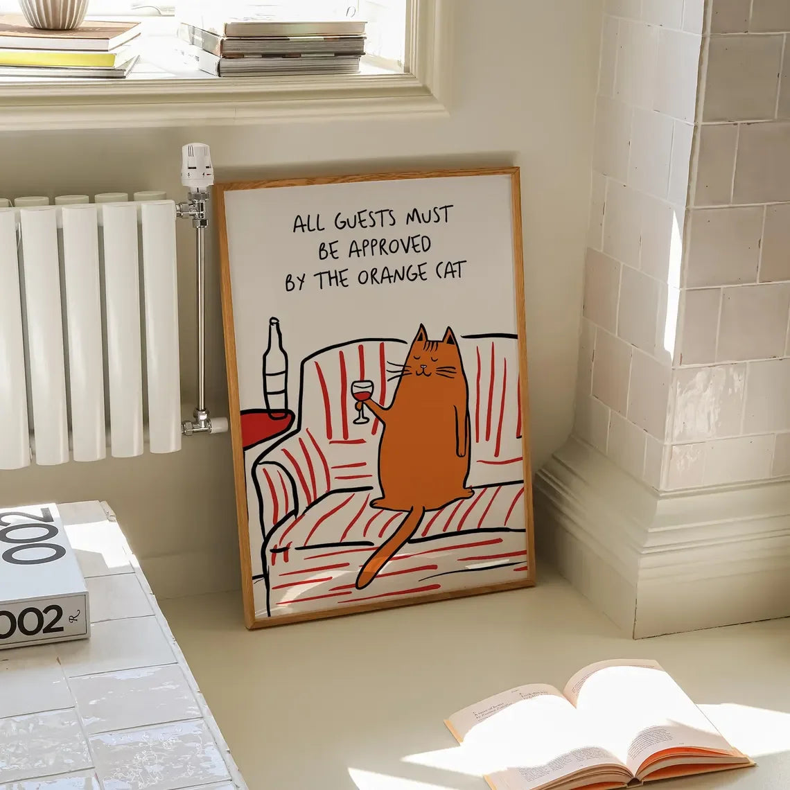 Funny Cat Poster, Trendy Wall Art