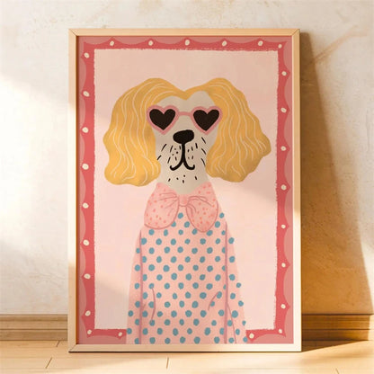 Trendy Playful Animal Poster Kids