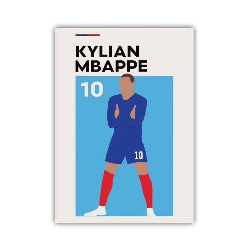 Football Stars Poster – Haaland & Salah Wall Art