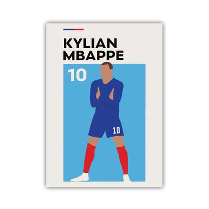Football Stars Poster – Haaland & Salah Wall Art