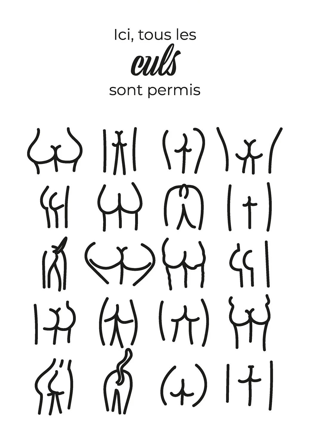 Funny Bathroom WC Sign Nordic Canvas Wall Art