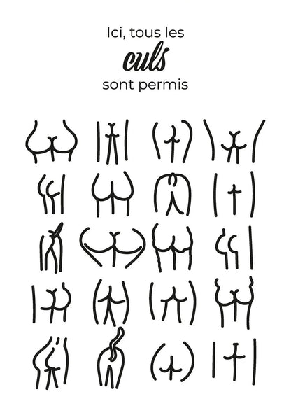 Funny Bathroom WC Sign Nordic Canvas Wall Art
