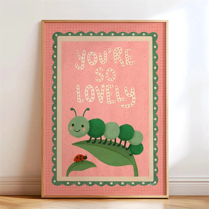 Trendy Playful Animal Poster Kids