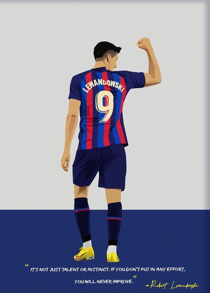 Famous Soccer Spoters Poster Canvas Printing Poster Soccer Home Room Wall Art Decor Players Fans Gift Prints Wall Decoration