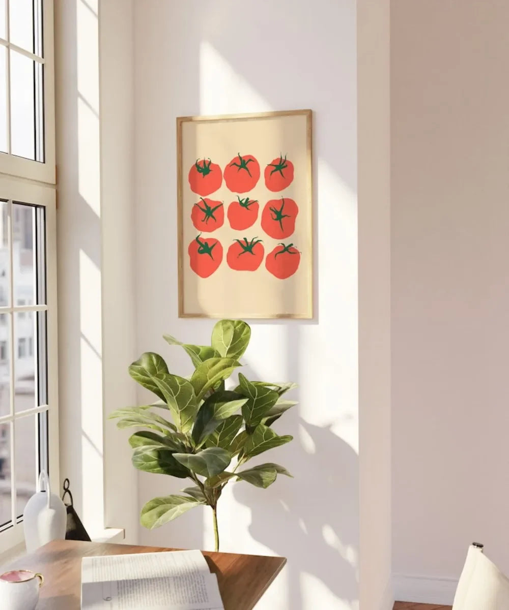 Tomato Print, Kitchen Wall Art