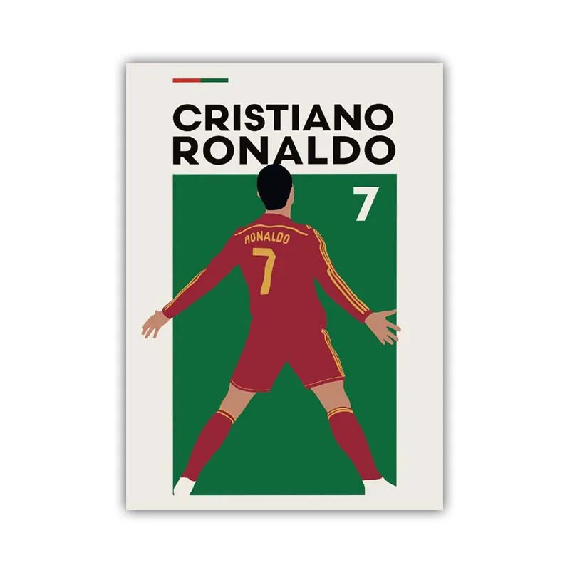 Football Stars Poster – Haaland & Salah Wall Art