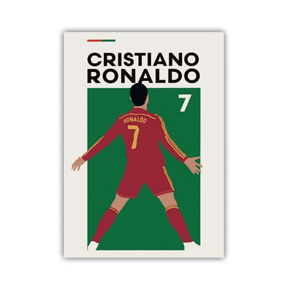 Football Stars Poster – Haaland & Salah Wall Art