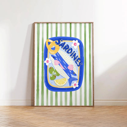 Pink Canned Sardines Canvas Print