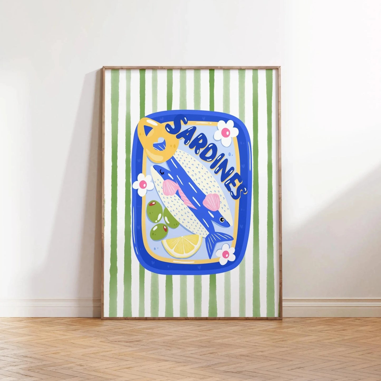 Pink Canned Sardines Canvas Print