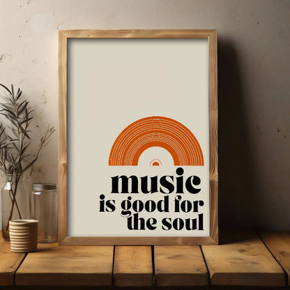 Retro Music Is Good for The Soul Quotes Canvas Prints