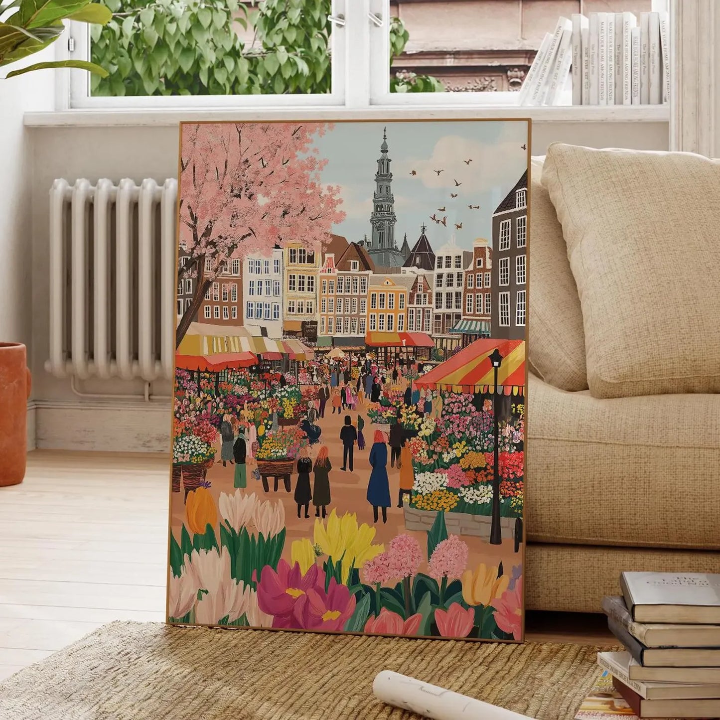 Flower Market Amsterdam Print