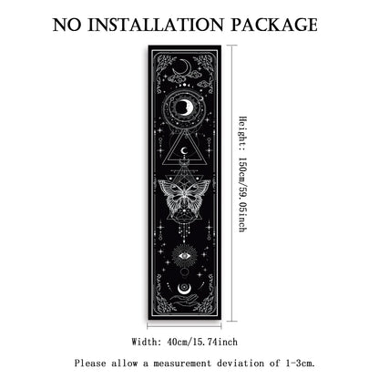 Gothic Witchy Sun & Moon Vertical Tapestry