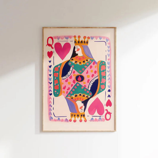 Queen Of Hearts Wall Art Print