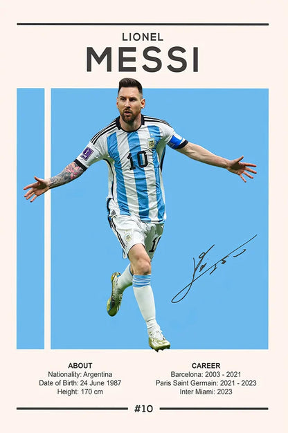 Soccer Star Signature Poster And Prints Argentina Football M-maradona Signed Canvas Wall Art Sprot Player Decorative Painting