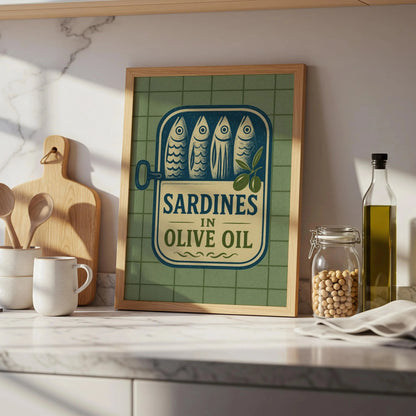 Pink Canned Sardines Canvas Print
