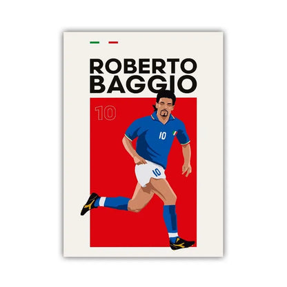 Football Stars Poster – Haaland & Salah Wall Art