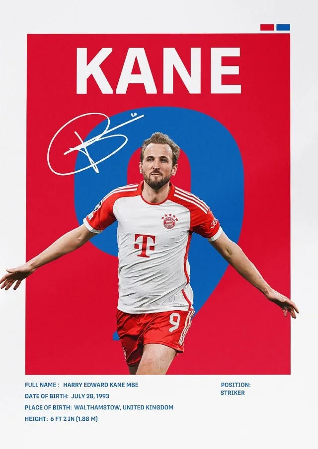 Famous Football Player Soccer Sports Star Posters and Prints Canvas Printing Wall Art Picture for Living Room Home Decor Gifts