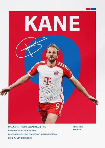 Famous Football Player Soccer Sports Star Posters and Prints Canvas Printing Wall Art Picture for Living Room Home Decor Gifts