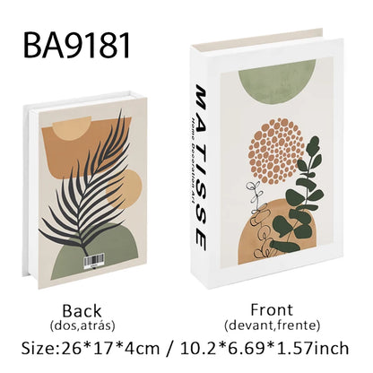 Abstract Bauhaus Luxury Decorative Books Boho Fake Book Storage Box Home Decor Coffee Table Shlef Bedroom Living Room Decoration