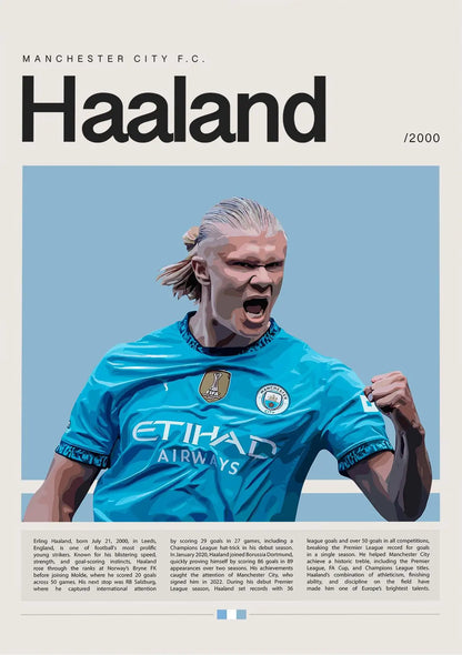 Famous Football Star Soccer Sports World Athlete Champion Player Poster Print Wall Art Pictures Canvas Painting Room Home Decor