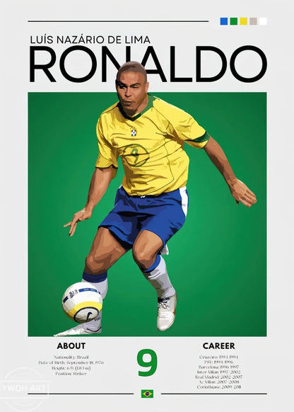 Famous Football Star Poster Modern Inspirational Canvas Painting Picture Soccer Wall Art Home Decoration Print Living Room Decor