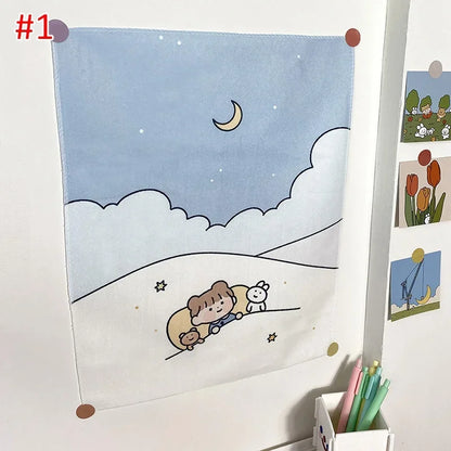Kawaii Wall Decorating Cloth Tapestry