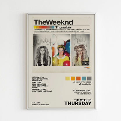 The Weeknd Music Album Print Posters