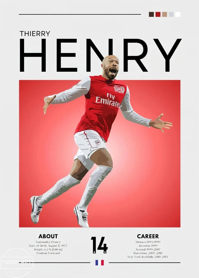 Famous Football Star Poster Modern Inspirational Canvas Painting Picture Soccer Wall Art Home Decoration Print Living Room Decor