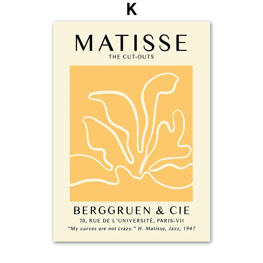 Matisse Abstract Flower Woman Posters
