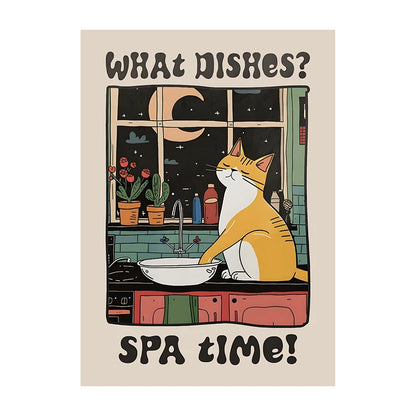Retro Cat Kitchen