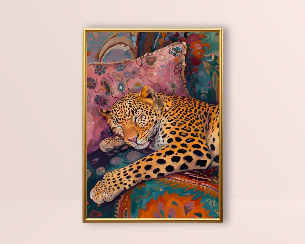 Funny Black Cat & Leopard