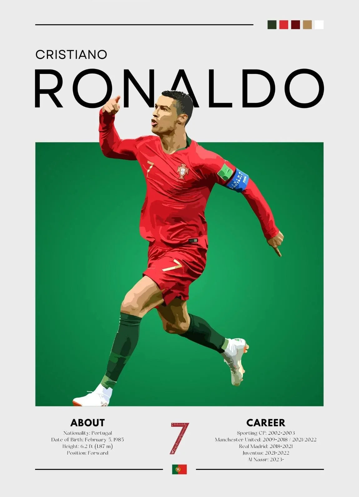 Famous Football Sports Celebrity Posters