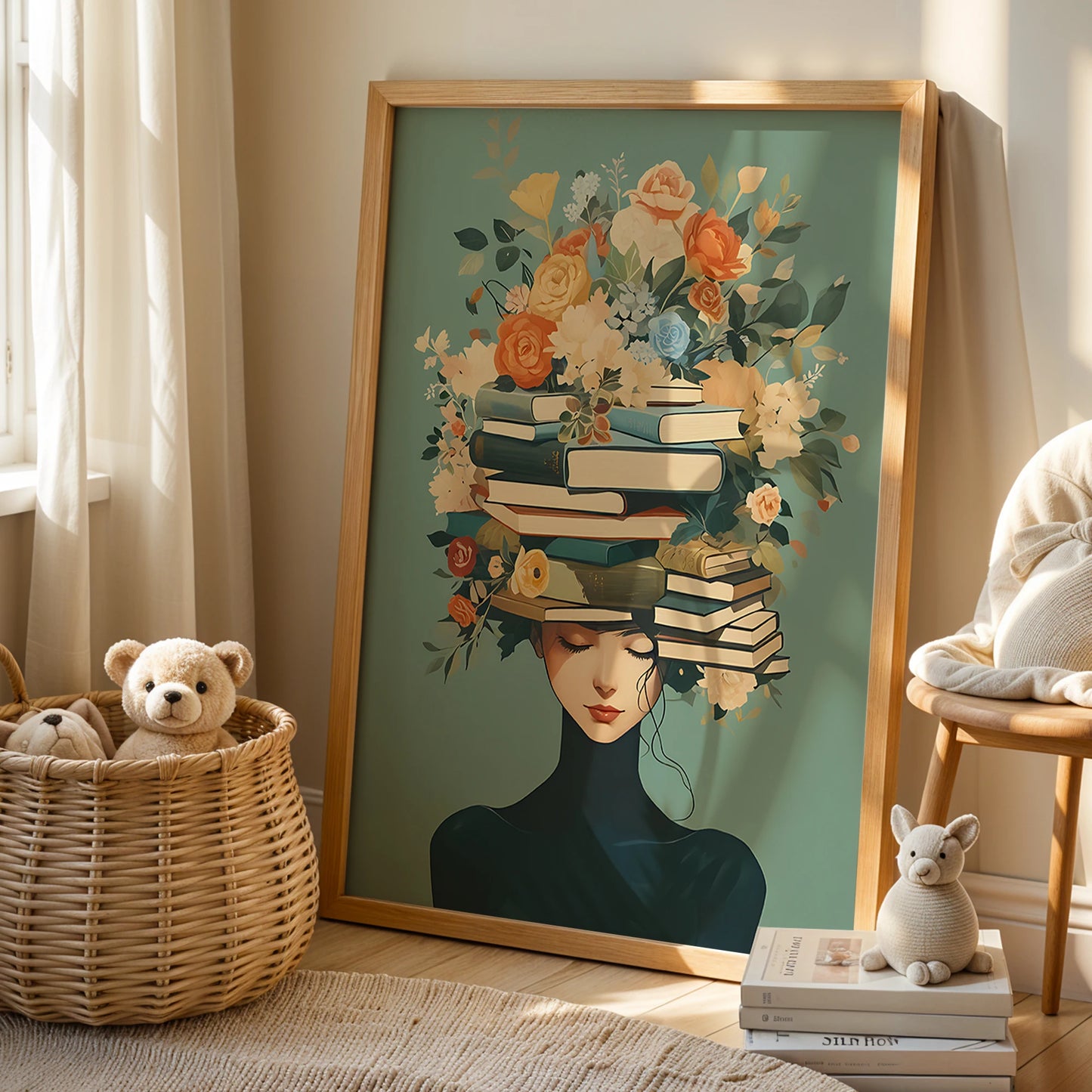 Readers Of The Flower Crown Wall Art Prints