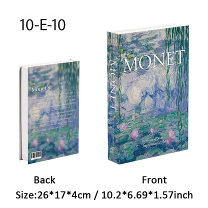 Abstract Bauhaus Luxury Decorative Books Boho Fake Book Storage Box Home Decor Coffee Table Shlef Bedroom Living Room Decoration