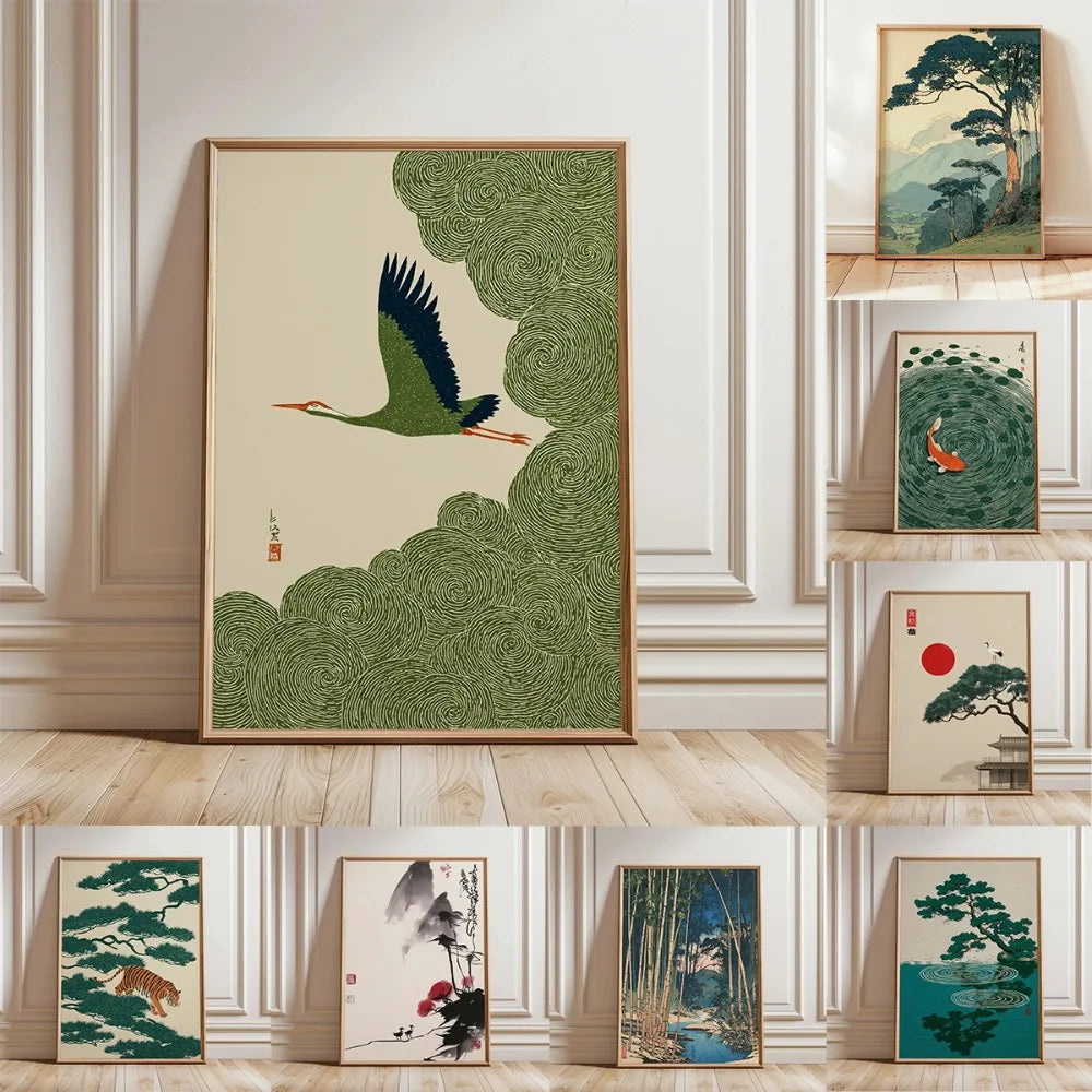 Japanese Tree Art Print, Japanese Home Decoration