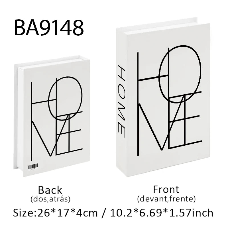Abstract Bauhaus Luxury Decorative Books Boho Fake Book Storage Box Home Decor Coffee Table Shlef Bedroom Living Room Decoration