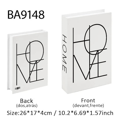 Abstract Bauhaus Luxury Decorative Books Boho Fake Book Storage Box Home Decor Coffee Table Shlef Bedroom Living Room Decoration