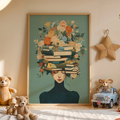 Readers Of The Flower Crown Wall Art Prints