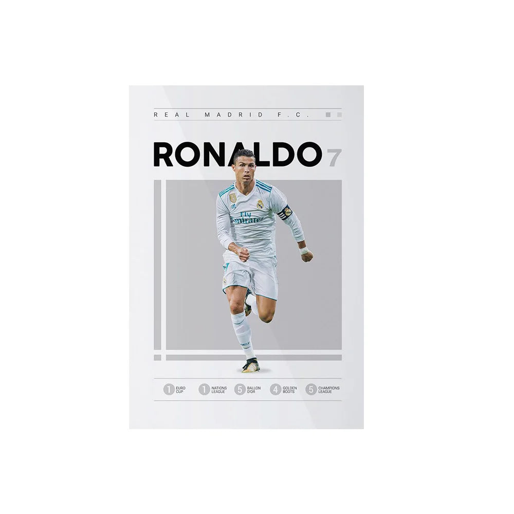 World Famous Football Player Lionel Wall Art Posters CR7 Canvas Art Prints M-Messis Canvas Painting Football Art Pictures Decor