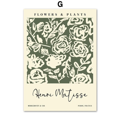 Matisse Abstract Flower Woman Posters