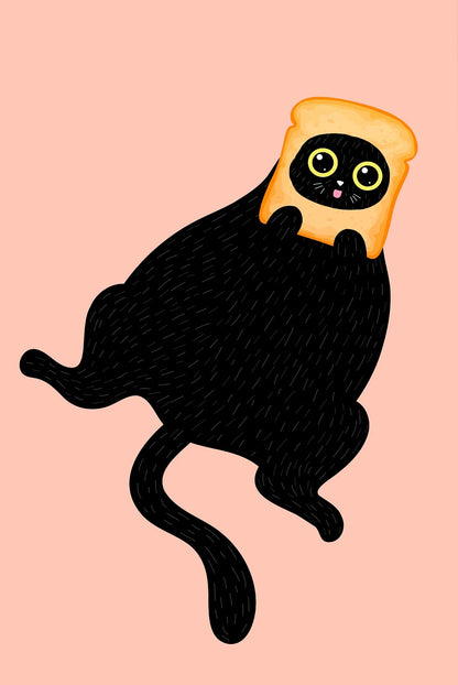 Cartoon Cute Cat's life Poster