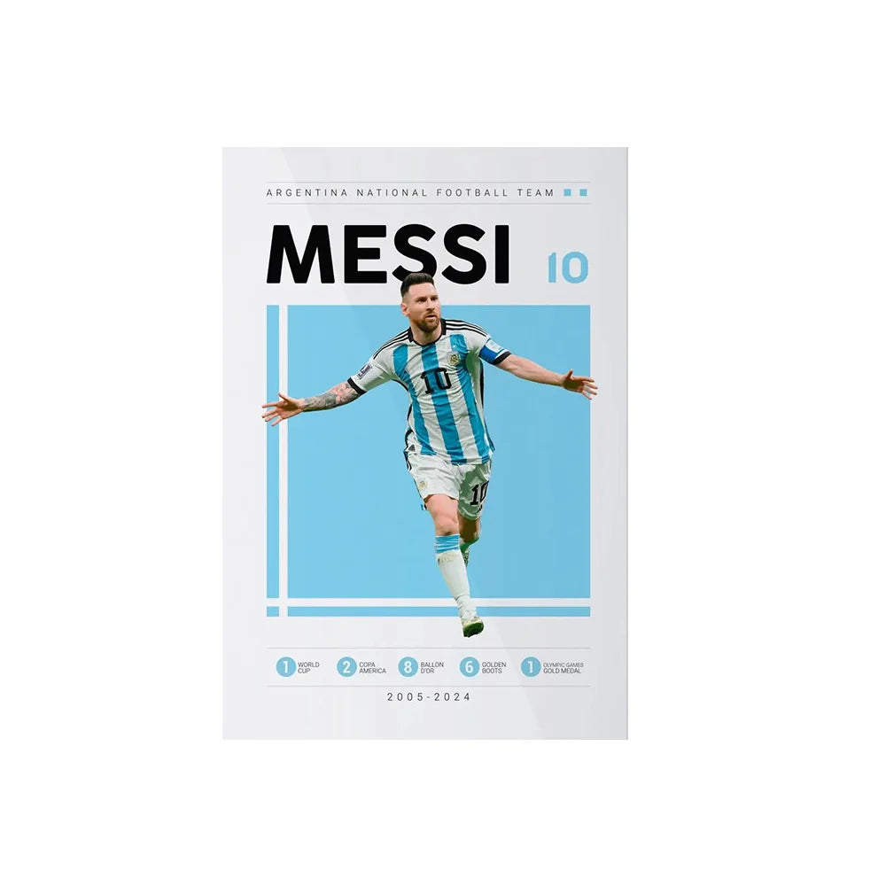 World Famous Football Player Lionel Wall Art Posters CR7 Canvas Art Prints M-Messis Canvas Painting Football Art Pictures Decor