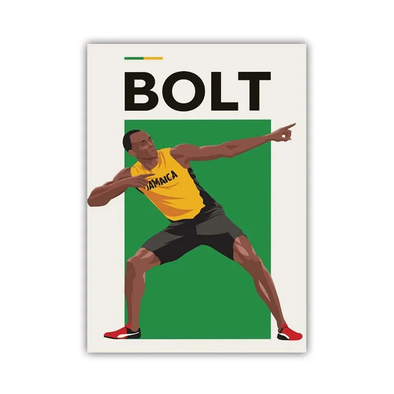 Football Stars Poster – Haaland & Salah Wall Art