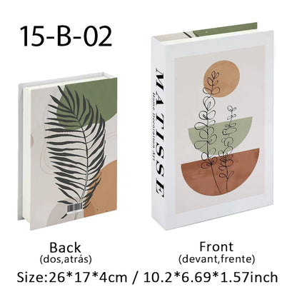 Abstract Bauhaus Luxury Decorative Books Boho Fake Book Storage Box Home Decor Coffee Table Shlef Bedroom Living Room Decoration