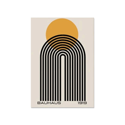 Mid Century Modern Bauhaus Abstract Posters