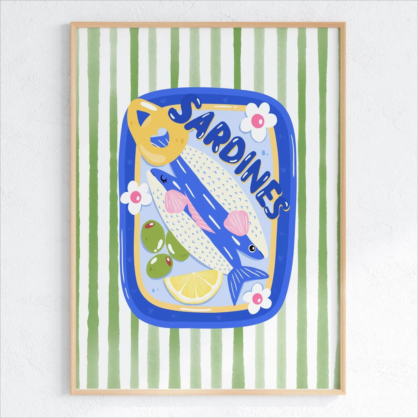 Pink Canned Sardines Canvas Print